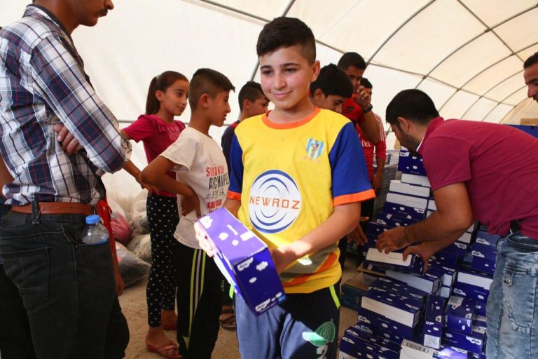humanilog Transport Sachspenden Kindernahrung Irak Kinder